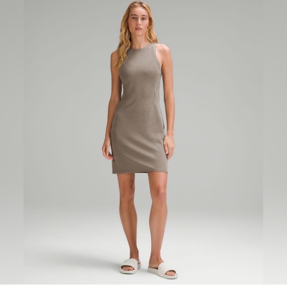 Lululemon ribbed softstreme slim-fit tank dress